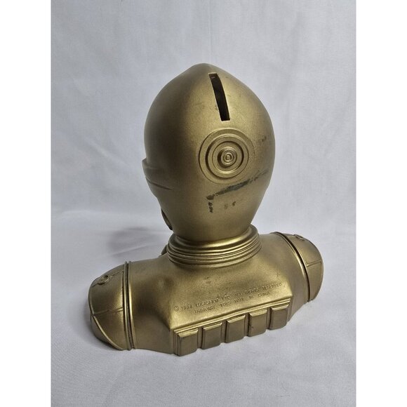 VINTAGE 1994 Star Wars Thinkway Toys Bank C3PO Limited Edition-Read Info - Picture 8 of 16